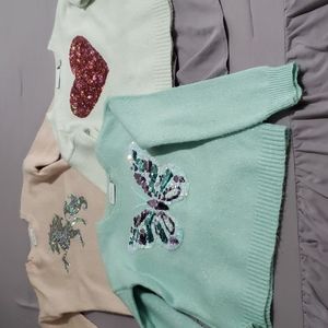 GIRL'S SWEATER BUNDLE...SIZE 7/8